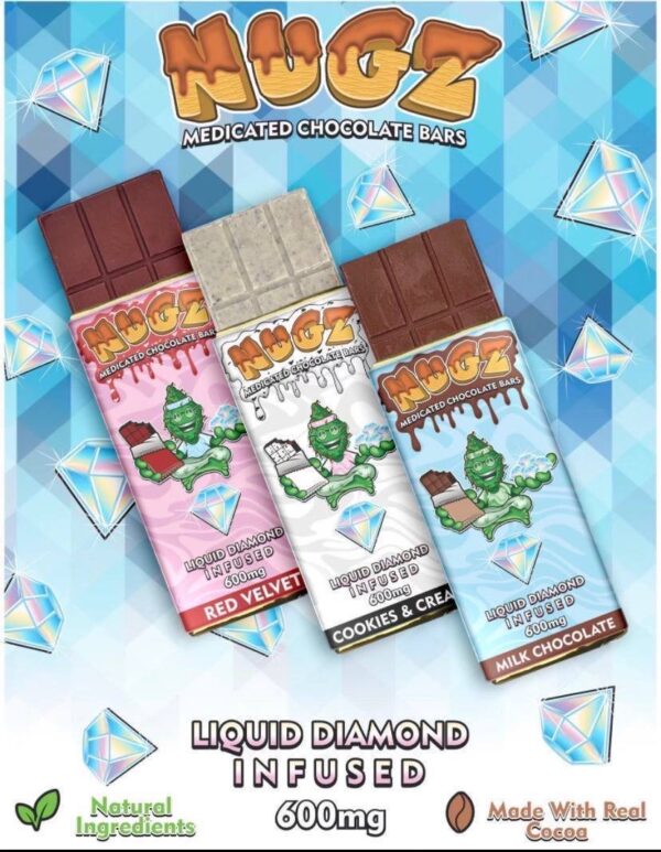 NUGZ 600mg Medicated Chocolate Bars